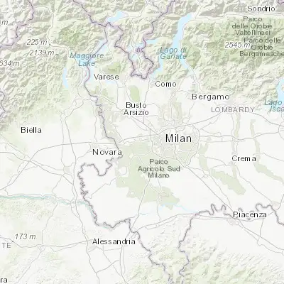 Map showing location of Bareggio (45.479270, 8.997890)