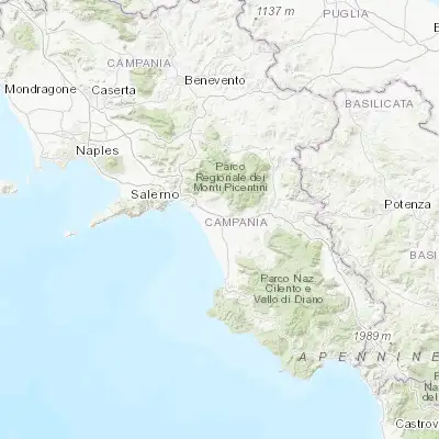 Map showing location of Battipaglia (40.608610, 14.982090)