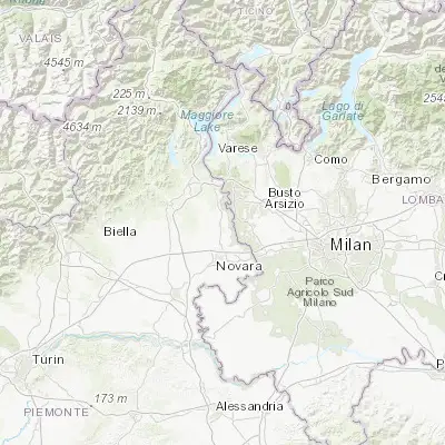 Map showing location of Bellinzago Novarese (45.568770, 8.643230)