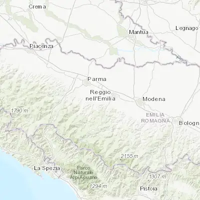 Map showing location of Bibbiano (44.662920, 10.473910)