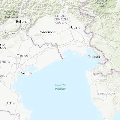 Map showing location of Bibione (45.635650, 13.036160)