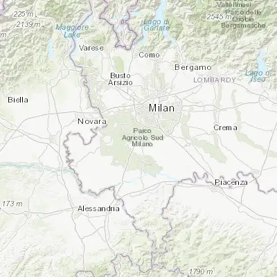 Map showing location of Binasco (45.331020, 9.094400)