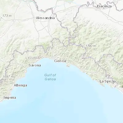 Map showing location of Bogliasco (44.380700, 9.069260)