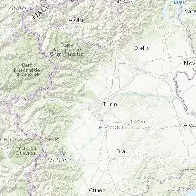 Map showing location of Borgaro Torinese (45.151220, 7.655430)