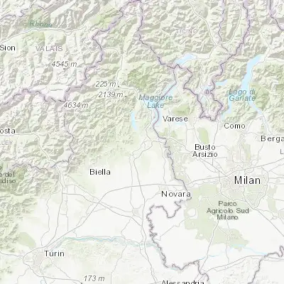 Map showing location of Borgomanero (45.698730, 8.462300)