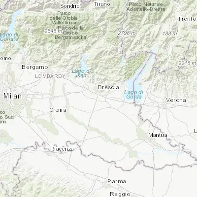 Map showing location of Borgosatollo (45.476900, 10.240300)