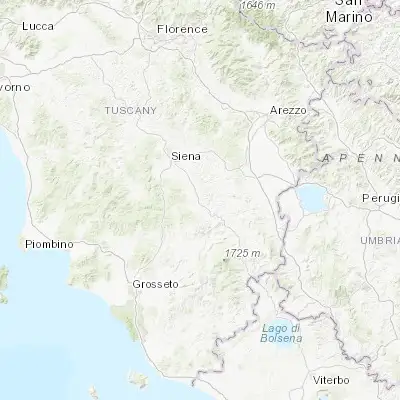 Map showing location of Buonconvento (43.133140, 11.483630)