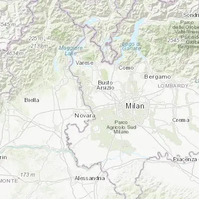 Map showing location of Busto Garolfo (45.548090, 8.882980)