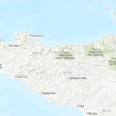 Map showing location of Caltavuturo (37.820400, 13.891580)