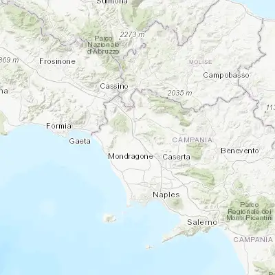 Map showing location of Calvi Risorta (41.215980, 14.130920)