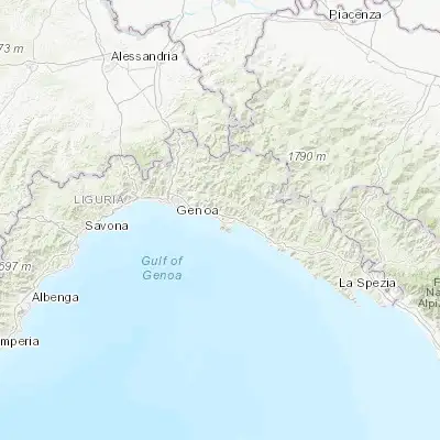 Map showing location of Camogli (44.349450, 9.154870)