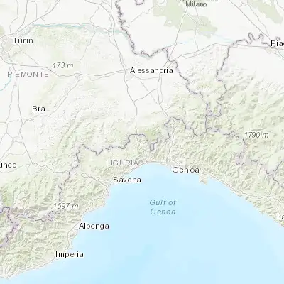 Map showing location of Campo Ligure (44.536580, 8.698960)