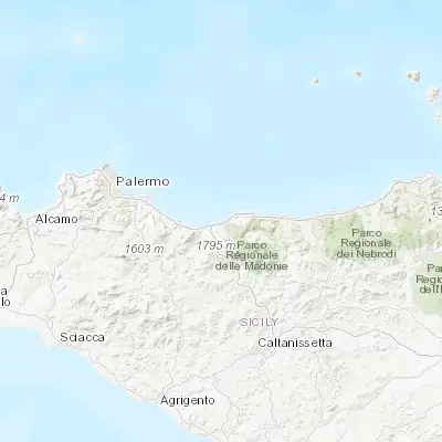 Map showing location of Campofelice di Roccella (37.992700, 13.876480)