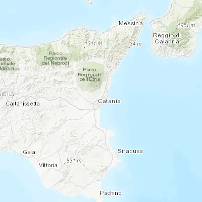 Map showing location of Canalicchio (37.540970, 15.096450)