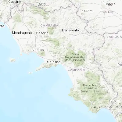 Map showing location of Capezzano-Cologna (40.715180, 14.773640)