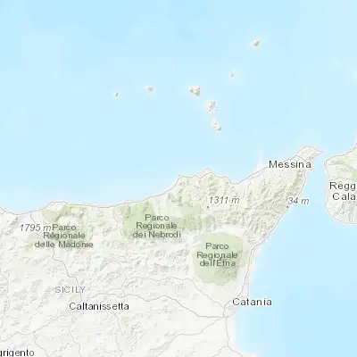 Map showing location of Capo d'Orlando (38.142620, 14.732920)