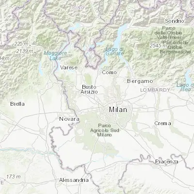 Map showing location of Caronno Pertusella (45.597770, 9.046340)