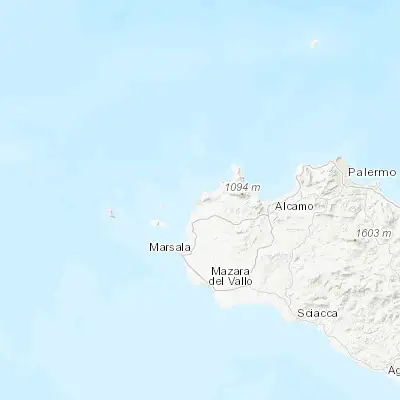 Map showing location of Casa Santa (38.025140, 12.548400)