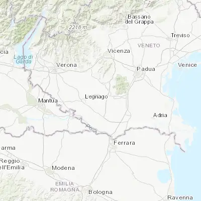 Map showing location of Casale di Scodosia (45.192250, 11.474420)