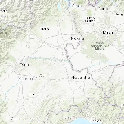 Map showing location of Casale Monferrato (45.133380, 8.452500)