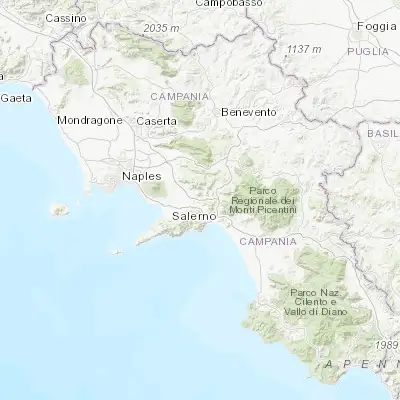 Map showing location of Casali-San Potito (40.763900, 14.675010)