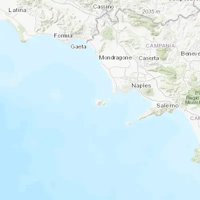 Map showing location of Casamicciola Terme (40.746610, 13.912020)
