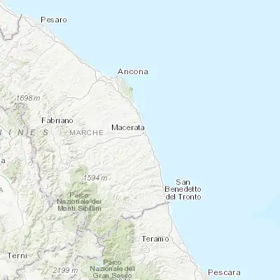 Map showing location of Casette d'Ete (43.253850, 13.683190)