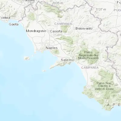 Map showing location of Casola di Napoli (40.697800, 14.530060)