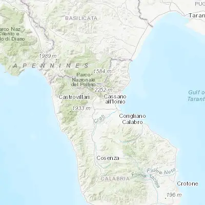 Map showing location of Cassano Allo Ionio (39.781420, 16.327380)
