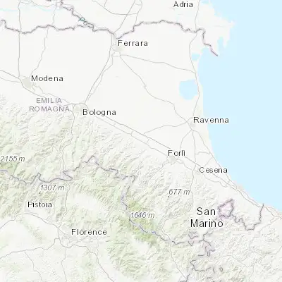 Map showing location of Castel Bolognese (44.319810, 11.799030)
