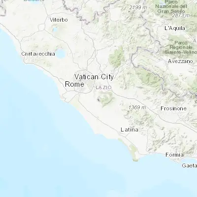 Map showing location of Castel Gandolfo (41.748750, 12.649750)