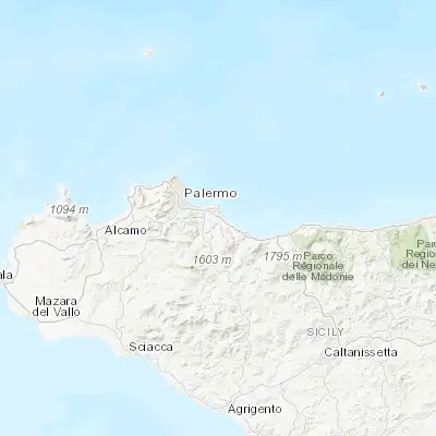 Map showing location of Casteldaccia (38.051210, 13.530410)