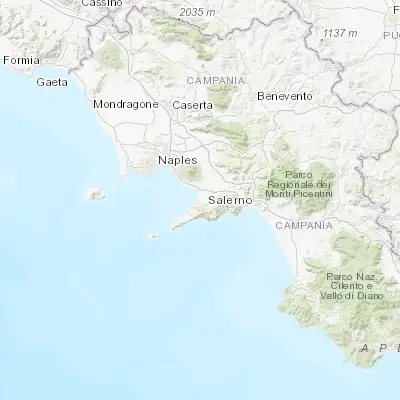 Map showing location of Castellammare di Stabia (40.702110, 14.486850)