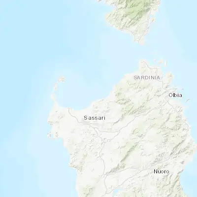 Map showing location of Castelsardo (40.912560, 8.714530)