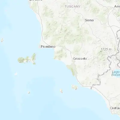 Map showing location of Castiglione della Pescaia (42.768540, 10.877460)