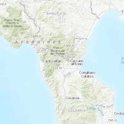 Map showing location of Castrovillari (39.816320, 16.201830)