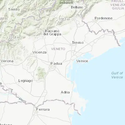Map showing location of Cazzago-Ex Polo (45.441590, 12.074060)