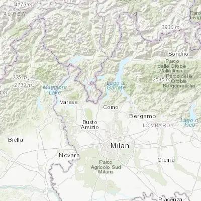 Map showing location of Cernobbio (45.843070, 9.071940)