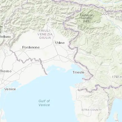 Map showing location of Cervignano del Friuli (45.820820, 13.339290)
