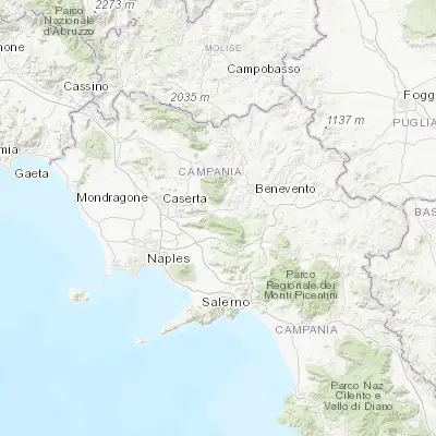 Map showing location of Cervinara (41.020420, 14.614440)