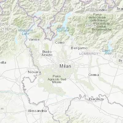 Map showing location of Cinisello Balsamo (45.558230, 9.214950)