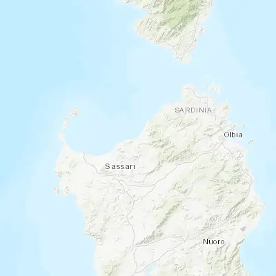 Map showing location of Codaruina (40.928470, 8.823980)