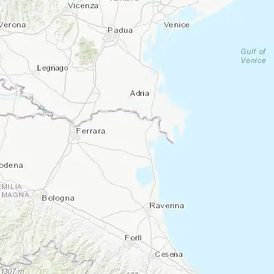 Map showing location of Codigoro (44.830930, 12.110730)