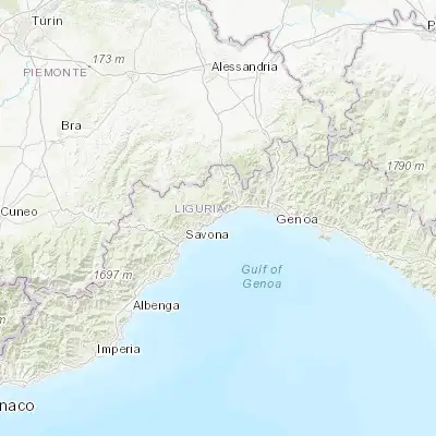 Map showing location of Cogoleto (44.389960, 8.646920)