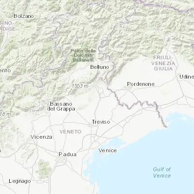 Map showing location of Conegliano (45.888050, 12.302010)