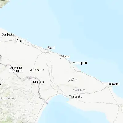 Map showing location of Conversano (40.968360, 17.113290)