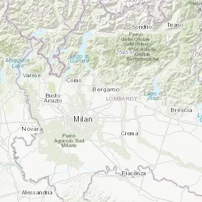 Map showing location of Cornate d'Adda (45.628110, 9.473780)