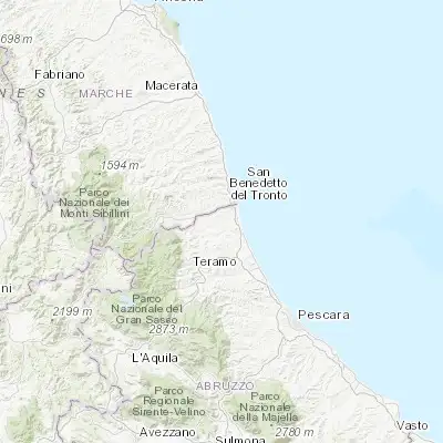 Map showing location of Corropoli (42.827200, 13.834710)