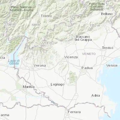 Map showing location of Creazzo (45.531540, 11.477890)