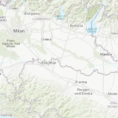 Map showing location of Cremona (45.133250, 10.021290)